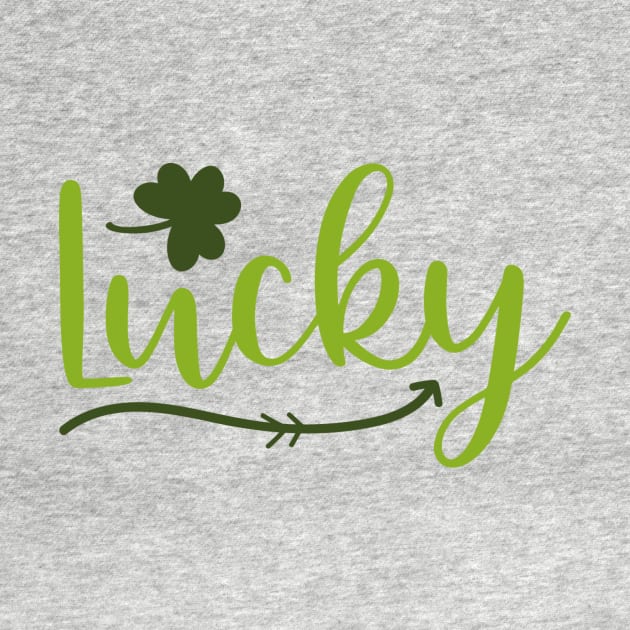 Lucky Irish Shamrock Typography by greenoriginals